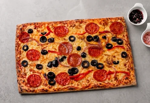 Pizza Pepperoni familiar a la piedra Take a Break