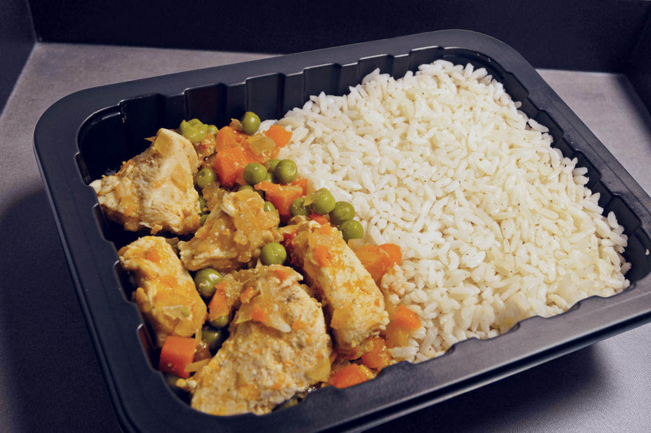 Pollo arvejado con arroz