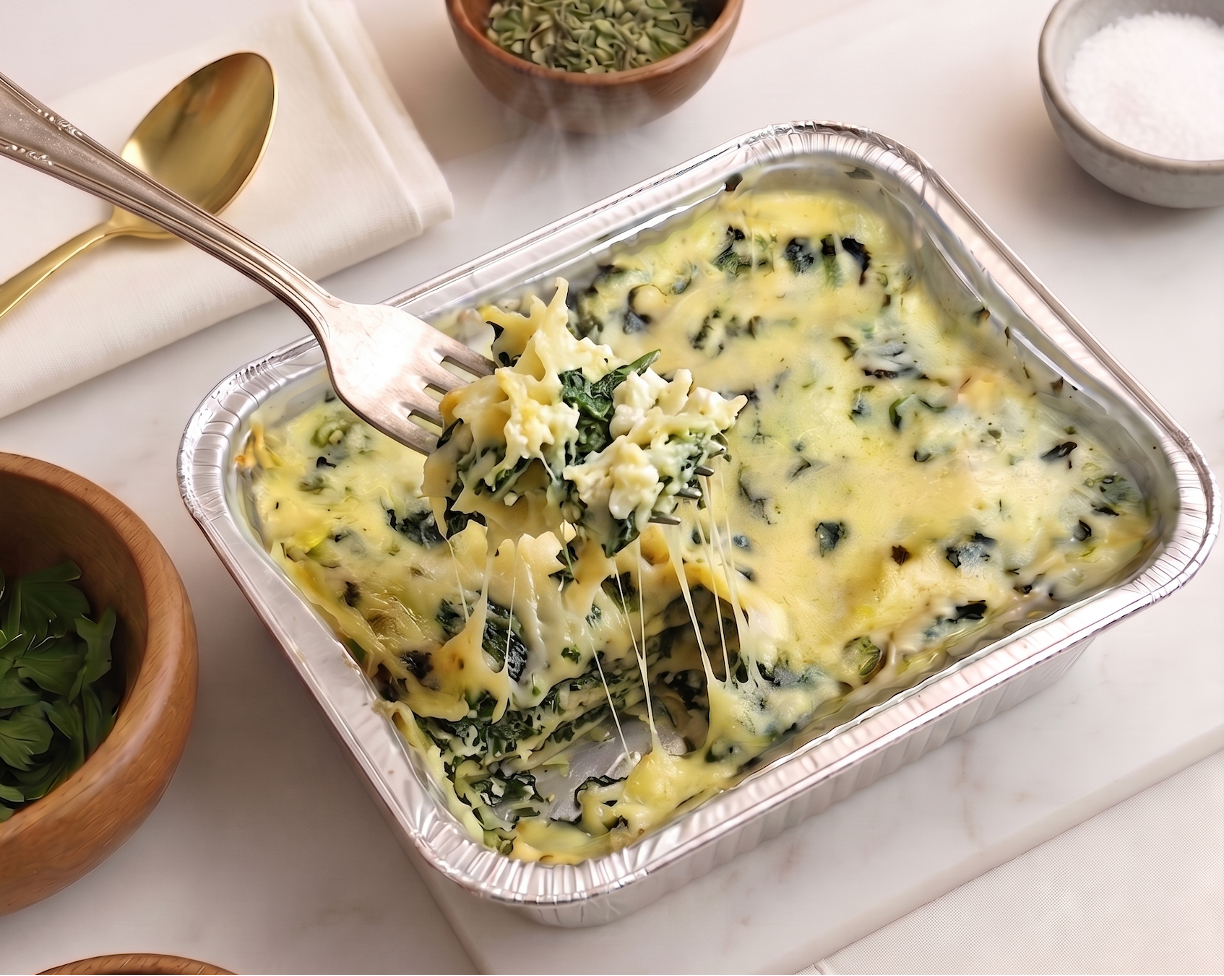 Lasaña Queso Espinaca 400 grs.