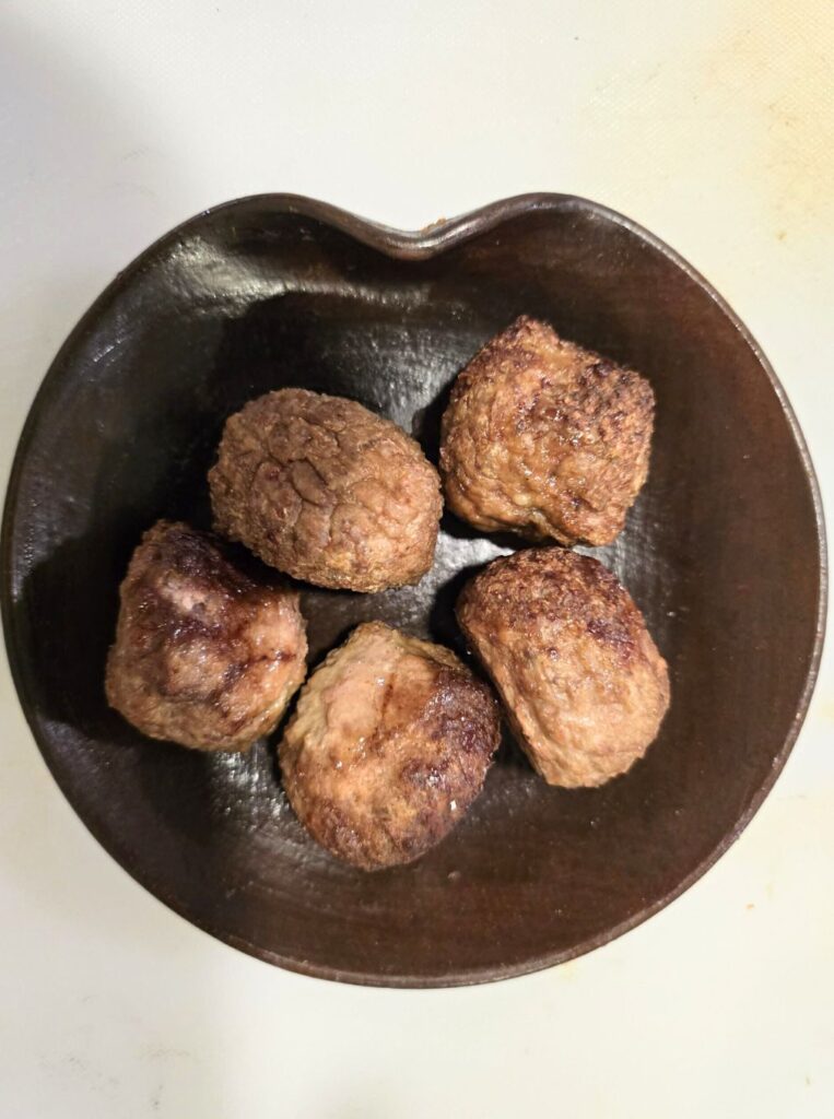 Albóndigas de carne 5 unidades sin salsa
