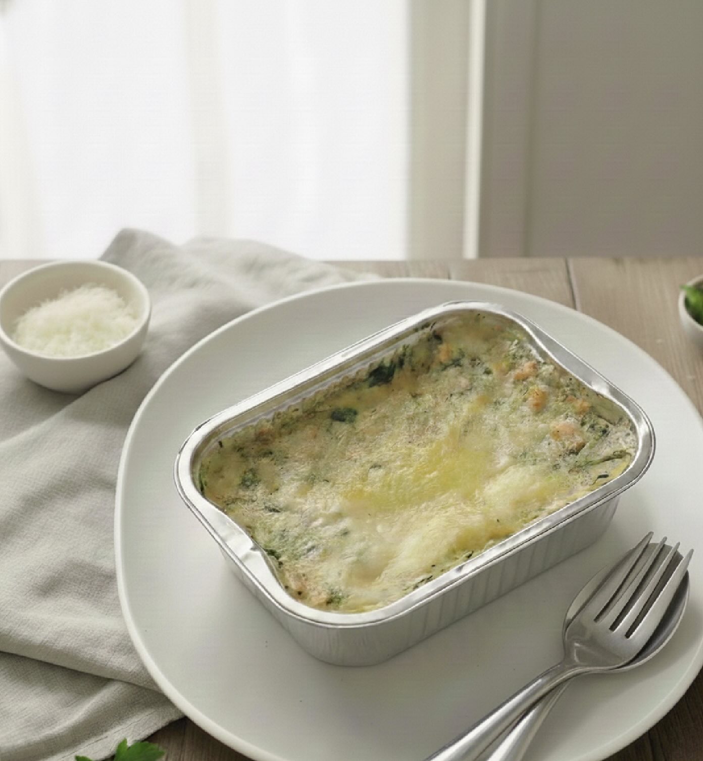 Lasaña Salmón Espinaca