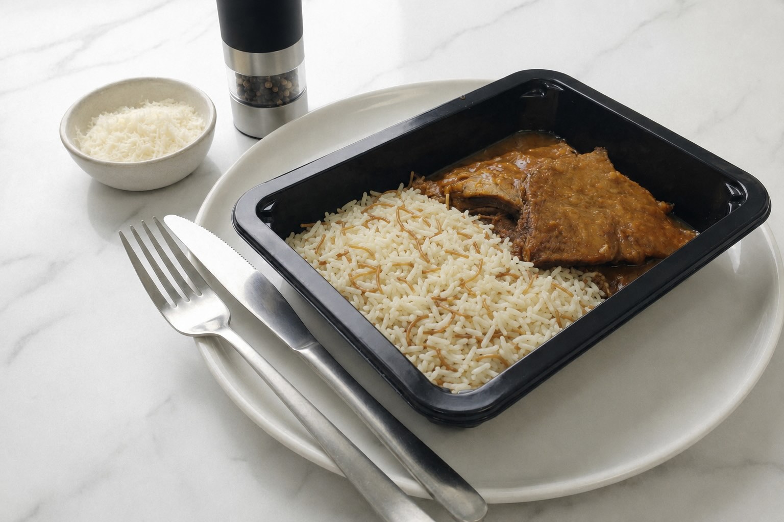 Pollo Ganso con Arroz Árabe