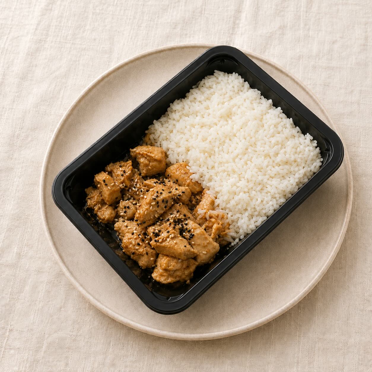 Pollo Teriyaki con Arroz Blanco