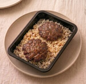 Smash Burguer con Arroz Árabe