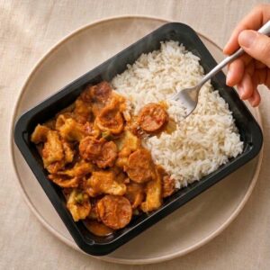 Guatitas a la Española con Arroz Blanco