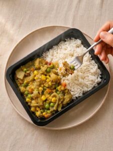 Guatitas a la Jardinera con Arroz Blanco