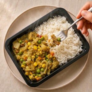 Guatitas a la Jardinera con Arroz Blanco