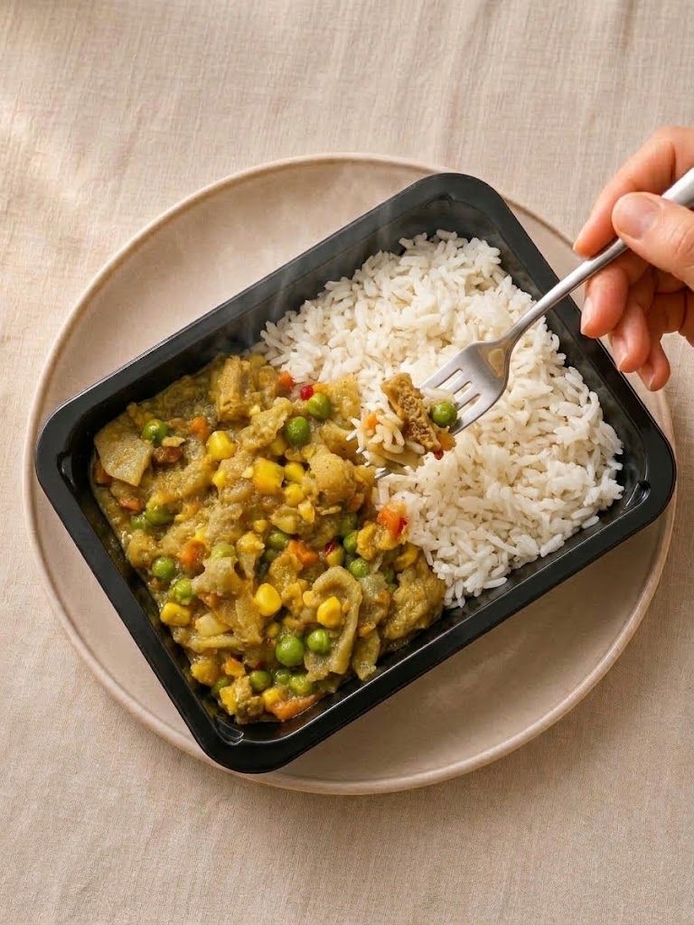 Guatitas a la Jardinera con Arroz Blanco